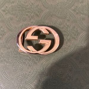 Vtg goldtone belt buckle